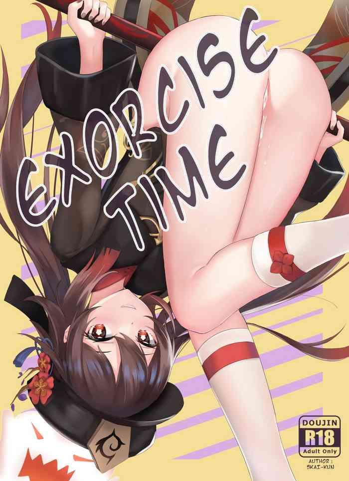 Hand Job Hu Tao Doujin: Exorcise Time- Genshin impact hentai Cumshot Ass